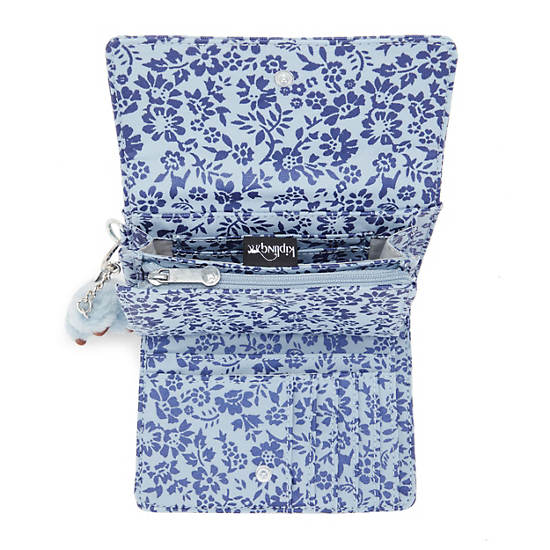 Kipling Pixi Medium Printed Organizer Wallets Blue / White | NZRJU6739