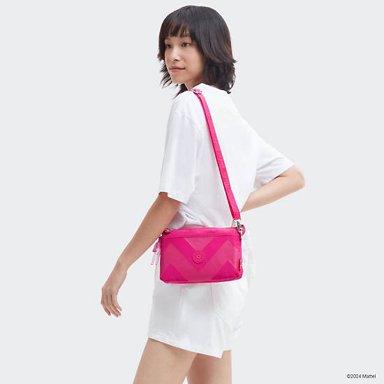 Kipling Riri Barbie Crossbody Bags Pink | BHFGO1364