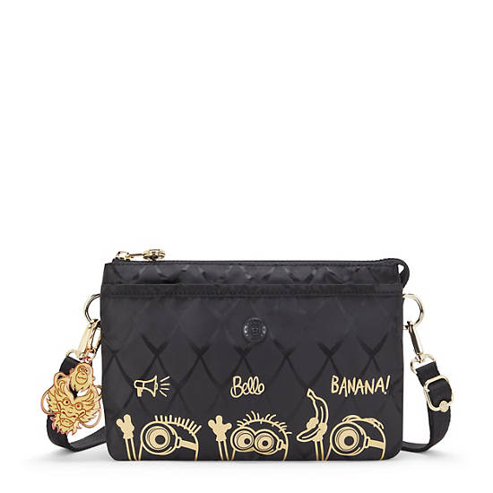 Kipling Riri Crossbody Bag Minions Black / Yellow | NMXLW0142