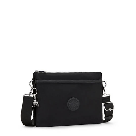 Kipling Riri Large Crossbody Bags Black | BKOEQ1045