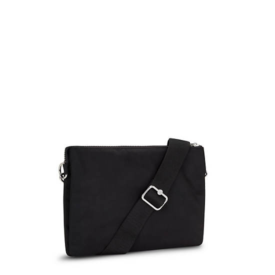 Kipling Riri Large Crossbody Bags Black | BKOEQ1045