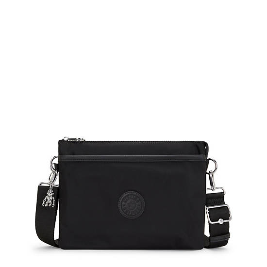 Kipling Riri Large Crossbody Bags Black | BKOEQ1045