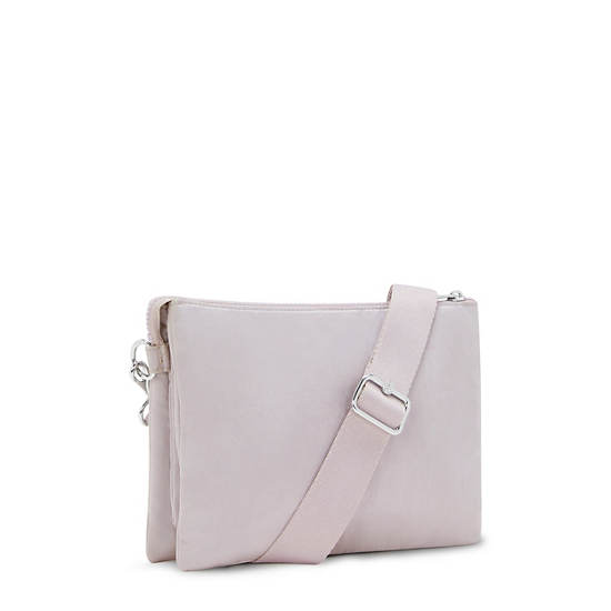 Kipling Riri Large Crossbody Bags Silver | EIZCH4130