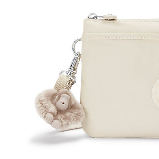 Kipling Riri Metallic Crossbody Bags Beige | SDBKQ1579