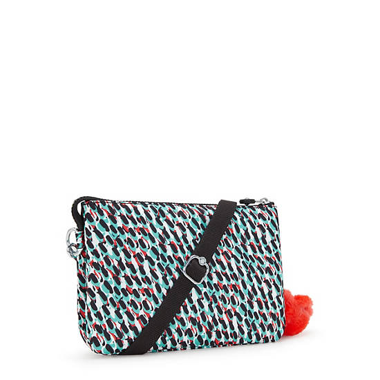 Kipling Riri Printed Crossbody Bags Black / Multicolor | FTJCN2719