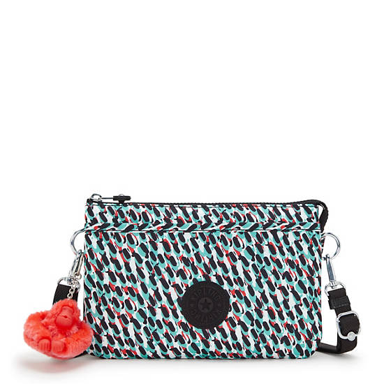 Kipling Riri Printed Crossbody Bags Black / Multicolor | FTJCN2719