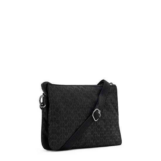 Kipling Riri Printed Crossbody Bags Black | NAYDZ7926