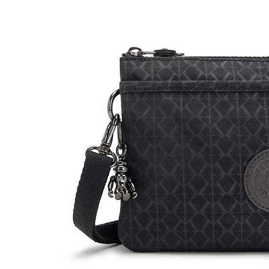 Kipling Riri Printed Crossbody Bags Black | NAYDZ7926