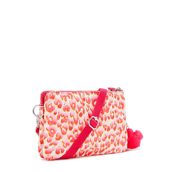 Kipling Riri Printed Crossbody Bags Pink | ZOUQF5279