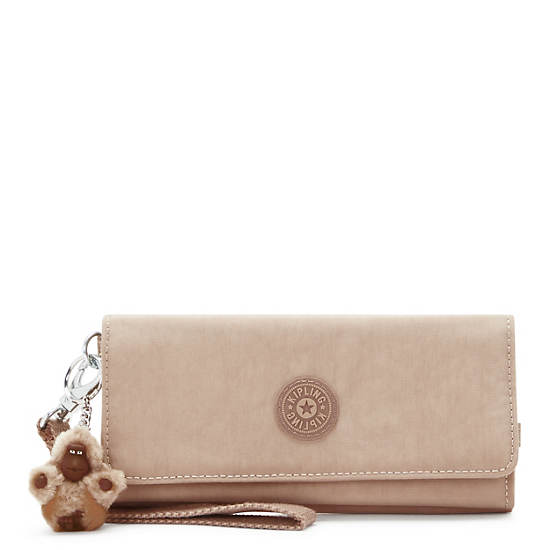 Kipling Rubi Large Wristlet Wallets Light Brown | CQKWU1346