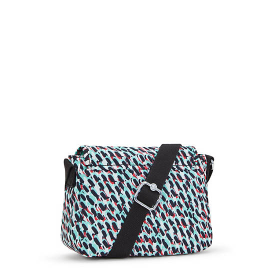 Kipling Sabian Printed Crossbody Mini Bags Black / Multicolor | DKQUP8296