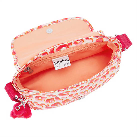 Kipling Sabian Printed Crossbody Mini Bags Pink | RKOJW6279