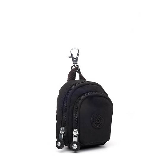 Kipling Seoul Mini Printed Keychains Black | WTMYZ1874