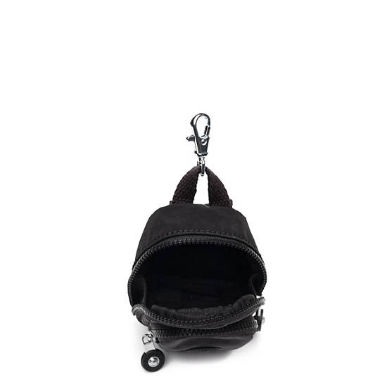 Kipling Seoul Mini Printed Keychains Black | WTMYZ1874