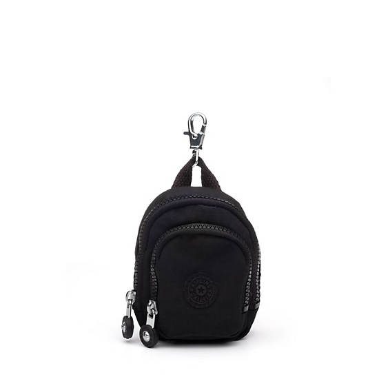 Kipling Seoul Mini Printed Keychains Black | WTMYZ1874