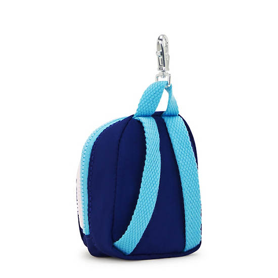 Kipling Seoul Mini Printed Keychains Navy | JNXGV7652