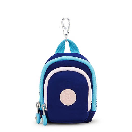 Kipling Seoul Mini Printed Keychains Navy | JNXGV7652