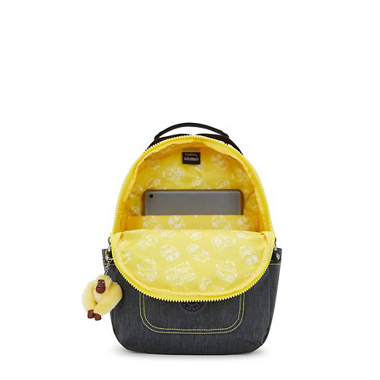 Kipling Seoul Ons Tablet Backpack Yellow / Blue | GZXMJ6391