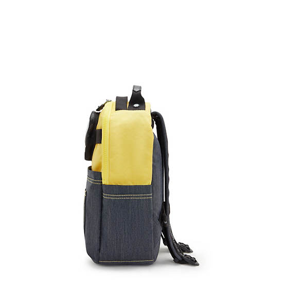 Kipling Seoul Ons Tablet Backpack Yellow / Blue | GZXMJ6391