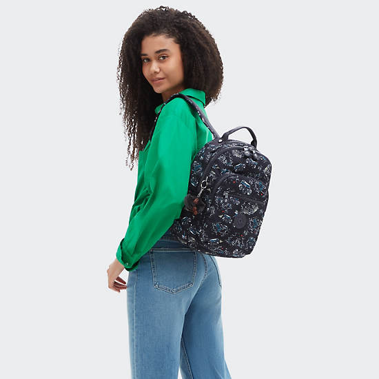 Kipling Seoul Printed Tablet Backpack Green | HNLUA0342