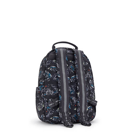 Kipling Seoul Printed Tablet Backpack Green | HNLUA0342