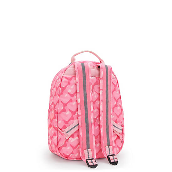 Kipling Seoul Printed Tablet Backpack Pink | CQXYR5986