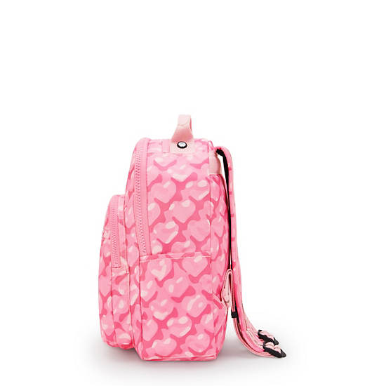 Kipling Seoul Small Printed Tablet Backpack Pink | VSMGA5948