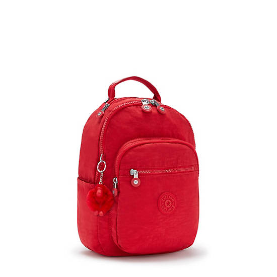 Kipling Seoul Small Tablet Backpack Red / Dark / Red | EPASY0645