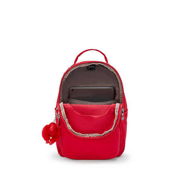 Kipling Seoul Small Tablet Backpack Red / Dark / Red | EPASY0645