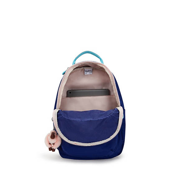 Kipling Seoul Tablet Backpack Navy | THVKZ9473