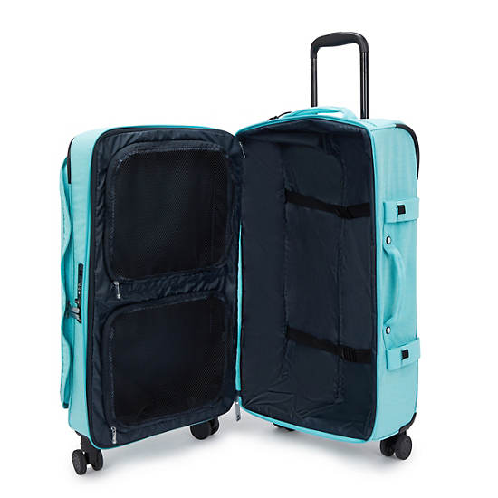 Kipling Spontaneous Medium Rolling Luggage Light Turquoise | IEMPO7092