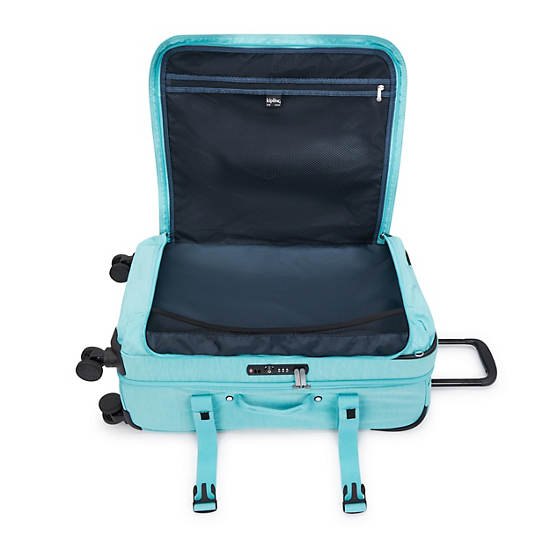 Kipling Spontaneous Medium Rolling Luggage Light Turquoise | IEMPO7092