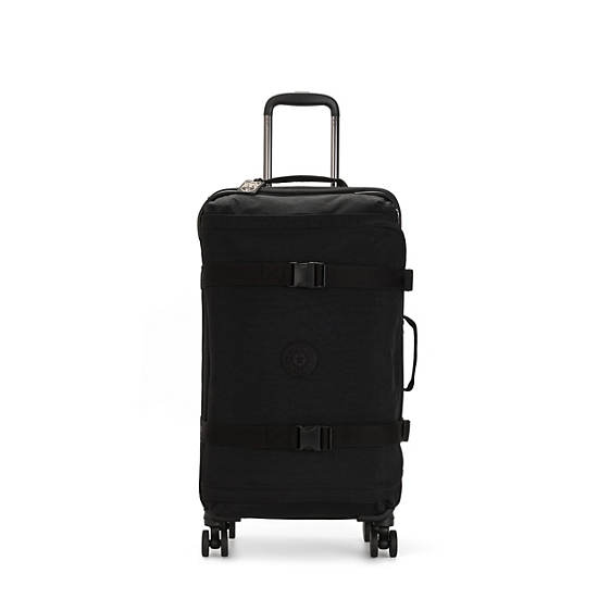 Kipling Spontaneous Medium Rolling Luggage Black | HVGLQ2869