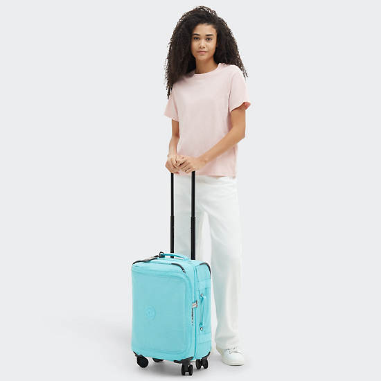 Kipling Spontaneous Small Rolling Luggage Light Turquoise | MRSCP6415