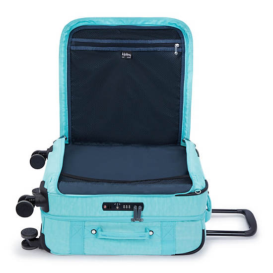 Kipling Spontaneous Small Rolling Luggage Light Turquoise | MRSCP6415