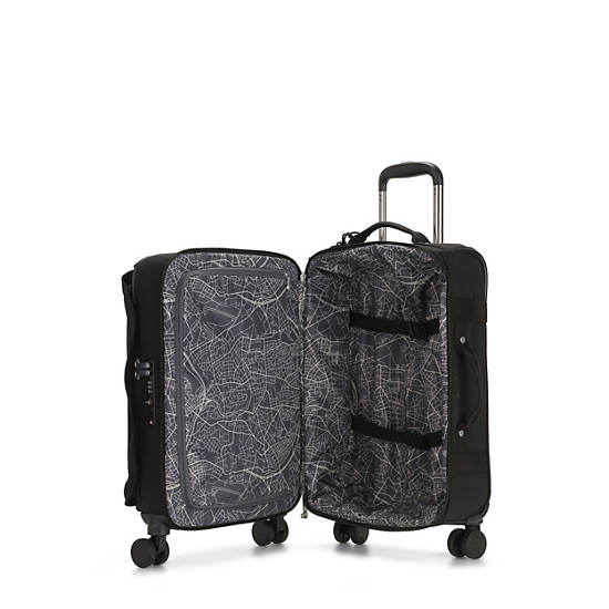 Kipling Spontaneous Small Rolling Luggage Black | SEOVY1704