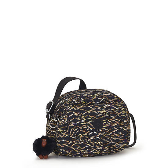 Kipling Stelma Printed Crossbody Bags Gold / Black | UAQEG3479