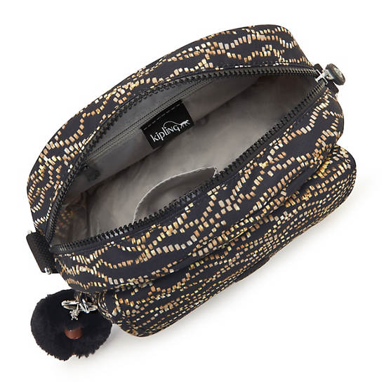 Kipling Stelma Printed Crossbody Bags Gold / Black | UAQEG3479