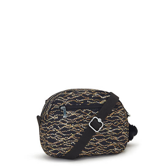 Kipling Stelma Printed Crossbody Bags Gold / Black | UAQEG3479