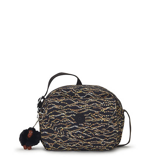 Kipling Stelma Printed Crossbody Bags Gold / Black | UAQEG3479