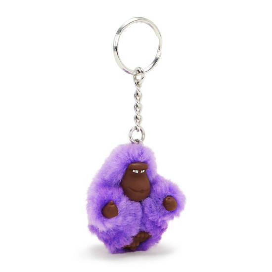 Kipling Sven Extra Small Monkey Keychains Purple | GEHIO6075