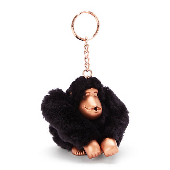 Kipling Sven Monkey Keychains Black / Rose | BYXAC0354