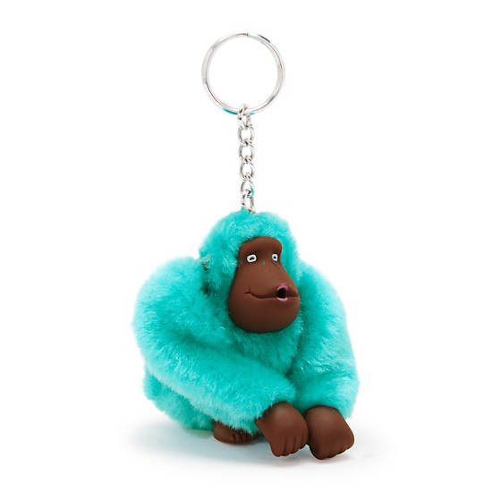 Kipling Sven Monkey Keychains Peacock / Turquoise | TQULE4091