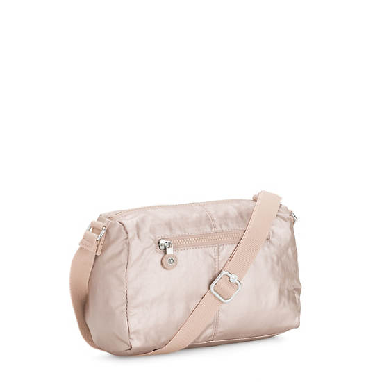 Kipling Wes Metallic Crossbody Bags Metal | NTMIP8437