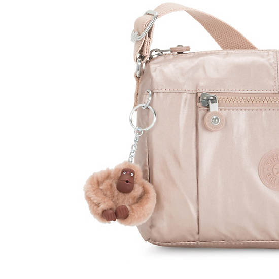 Kipling Wes Metallic Crossbody Bags Metal | NTMIP8437