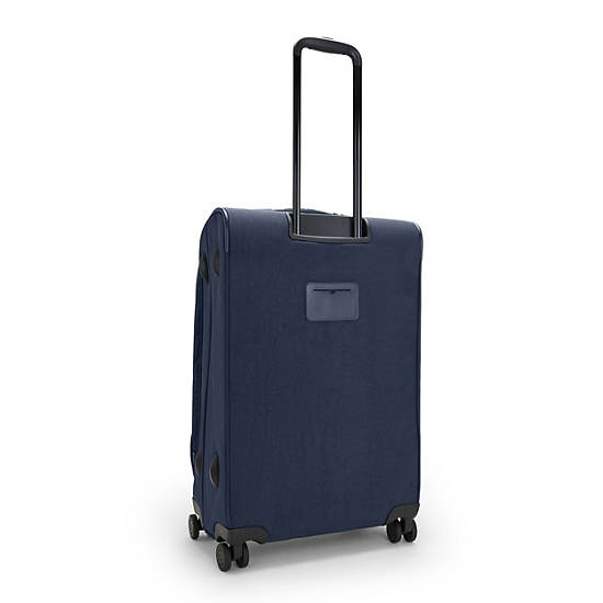 Kipling Youri Spin Medium 4 Wheeled Rolling Luggage Blue | KUIFO7508