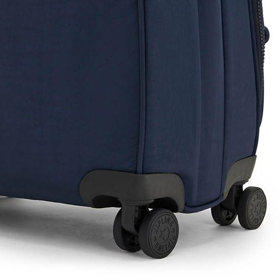 Kipling Youri Spin Medium 4 Wheeled Rolling Luggage Blue | KUIFO7508