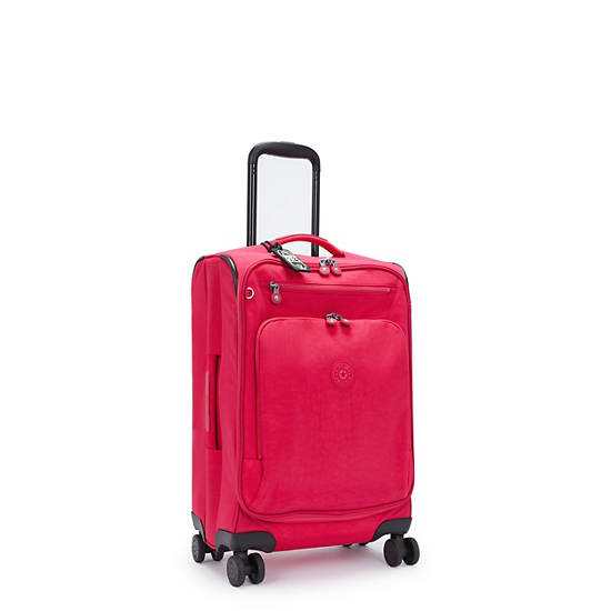 Kipling Youri Spin Small 4 Wheeled Rolling Luggage Pink | MDTFQ7146