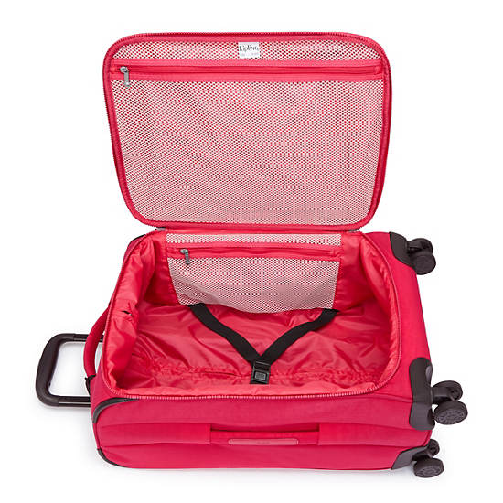 Kipling Youri Spin Small 4 Wheeled Rolling Luggage Pink | MDTFQ7146